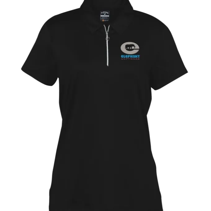 Callaway Tulip Sleeve Zip Polo - Ladies'