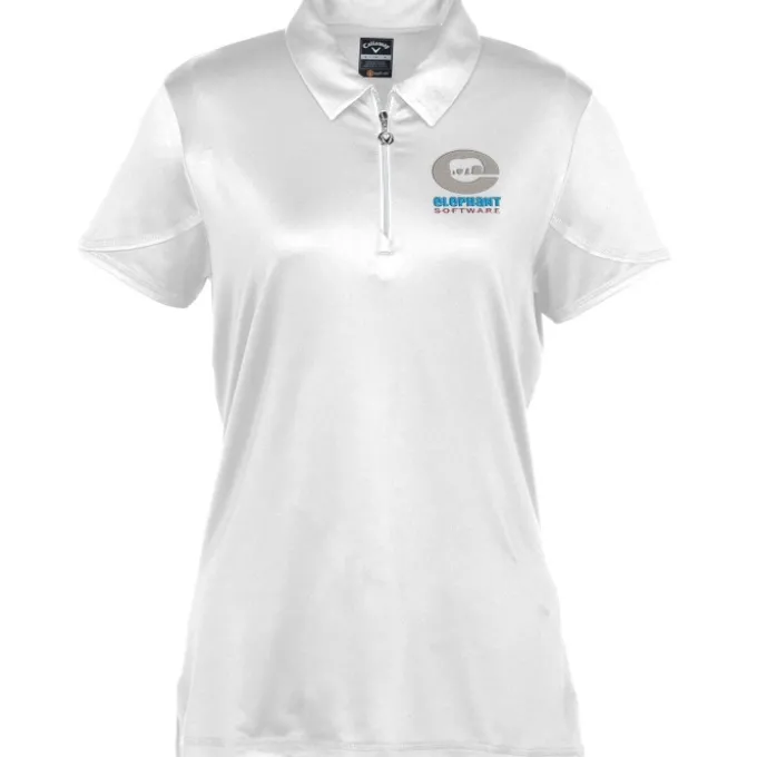 Callaway Tulip Sleeve Zip Polo - Ladies'