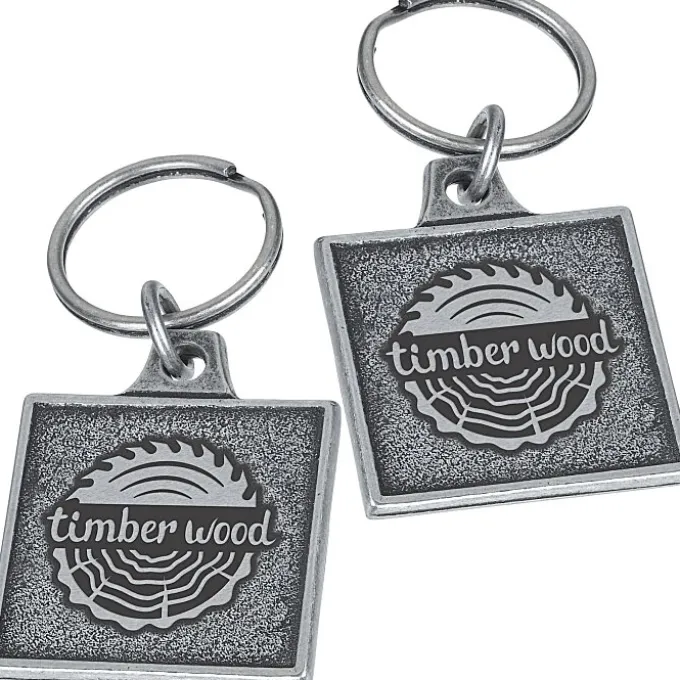 Camden Metal Keychain - Square