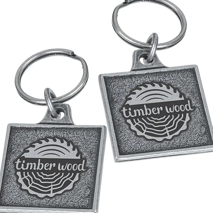 Camden Metal Keychain - Square