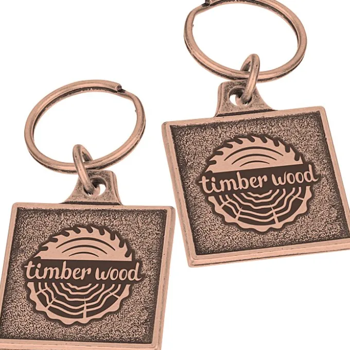 Camden Metal Keychain - Square