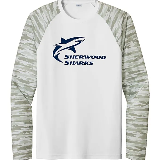 Camo Colorblock Long Sleeve T-Shirt