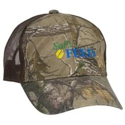 Camo Mesh Back Structured Cap