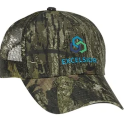Camo Mesh Cap - Embroidered