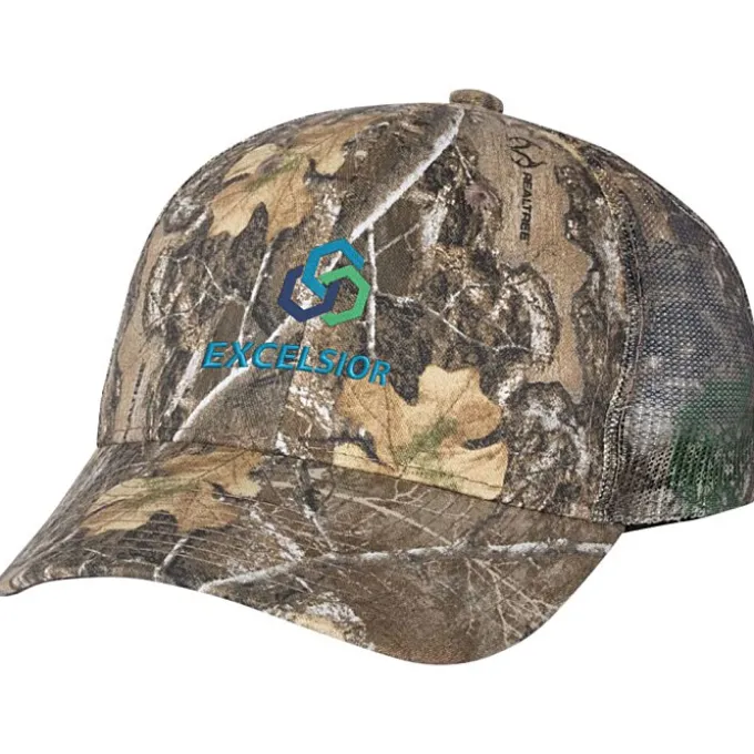 Camo Mesh Cap - Embroidered