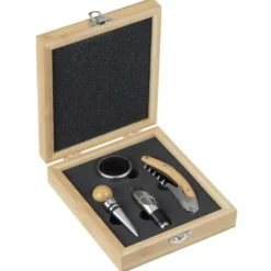 Cane 4-Piece Bamboo Wine Tool Set