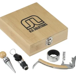 Cane 4-Piece Bamboo Wine Tool Set