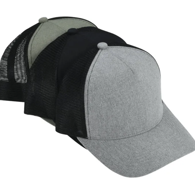 Canvas Five Panel Trucker Cap - 24 hr