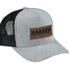 Canvas Five Panel Trucker Cap - Laser Engraved Patch