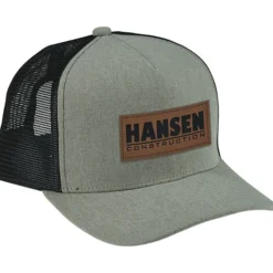Canvas Five Panel Trucker Cap - Laser Engraved Patch