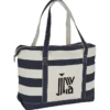 Canvas Nautical 18-oz Zip Top Tote - 14 inches x 24 inches - 24 hr