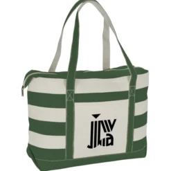 Canvas Nautical 18-oz Zip Top Tote - 14 inches x 24 inches - 24 hr