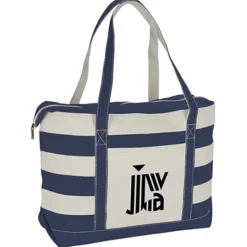Canvas Nautical 18-oz Zip Top Tote - 14 inches x 24 inches