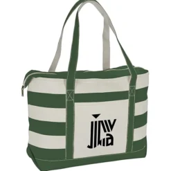 Canvas Nautical 18-oz Zip Top Tote - 14 inches x 24 inches