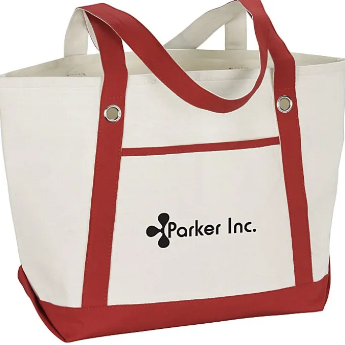 Canvas 12-oz Sailing Tote - 13 inches x 20 1/2 inches - 24 hr