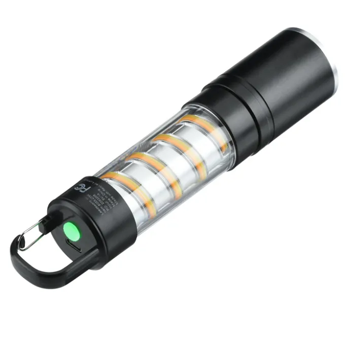 Carabiner Clip Spiral Flashlight