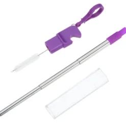 Carabiner Straw Kit with Bottle Opener