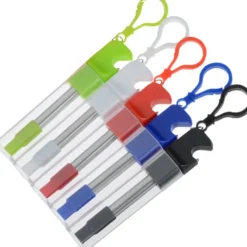 Carabiner Straw Kit with Bottle Opener