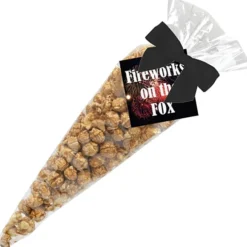 Caramel Popcorn Cone Bags - Large