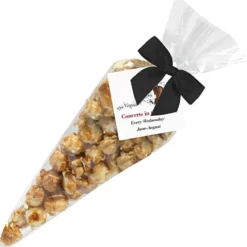 Caramel Popcorn Cone Bags - Small