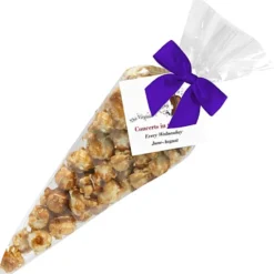 Caramel Popcorn Cone Bags - Small