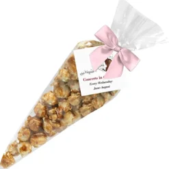 Caramel Popcorn Cone Bags - Small