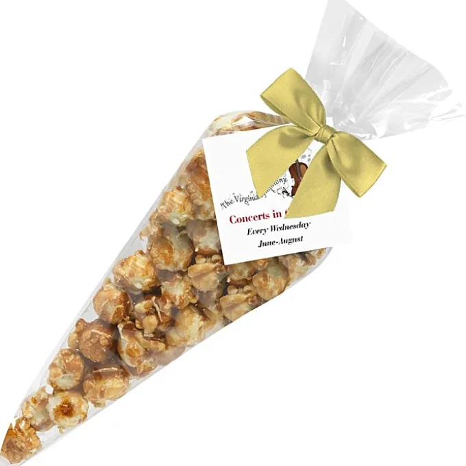 Caramel Popcorn Cone Bags - Small