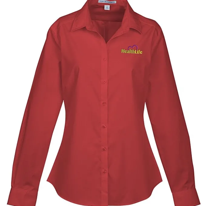 Carefree Poplin Shirt - Ladies' - 24 hr