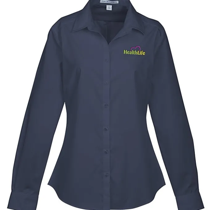 Carefree Poplin Shirt - Ladies' - 24 hr