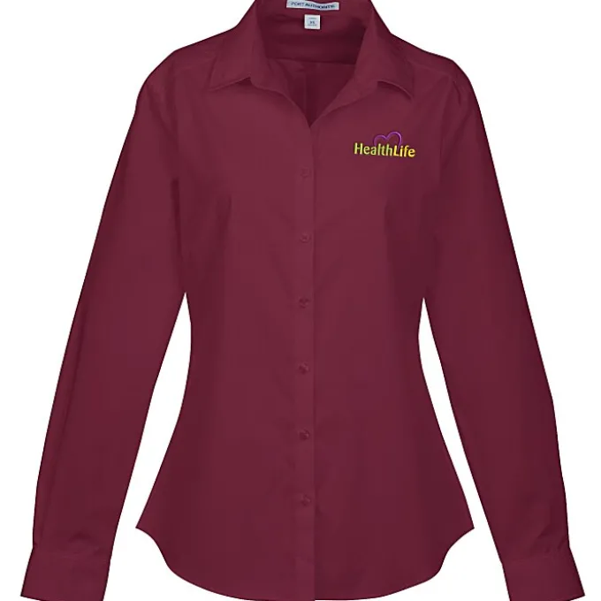 Carefree Poplin Shirt - Ladies' - 24 hr