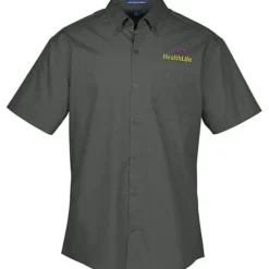 Carefree Short Sleeve Poplin Shirt - Men's