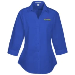 Carefree 3/4 Sleeve Poplin Shirt - Ladies'
