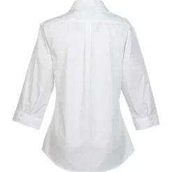Carefree 3/4 Sleeve Poplin Shirt - Ladies'