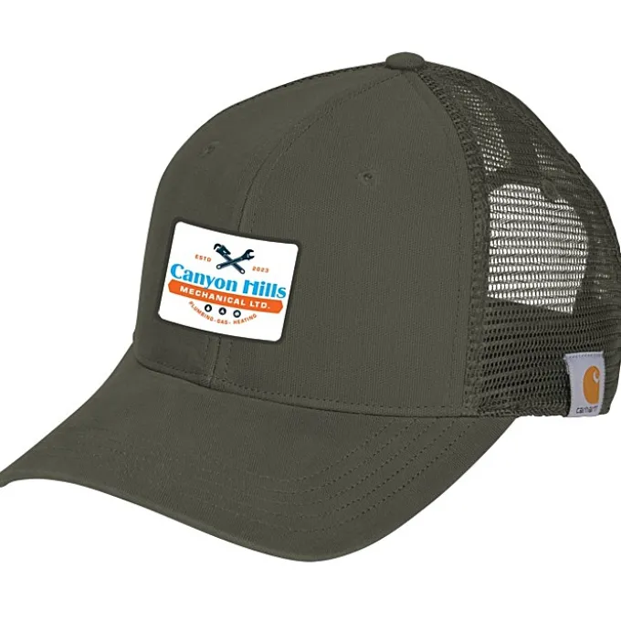 Carhartt Canvas Trucker Cap - Full Color Patch