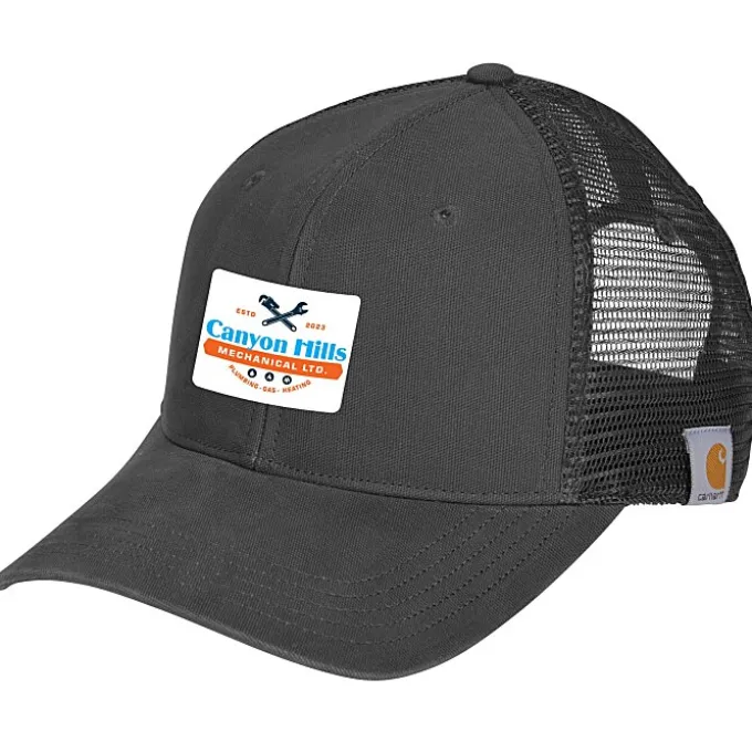 Carhartt Canvas Trucker Cap - Full Color Patch