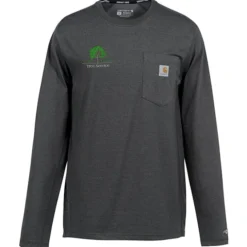 Carhartt Force Long Sleeve Pocket T-Shirt - Embroidered