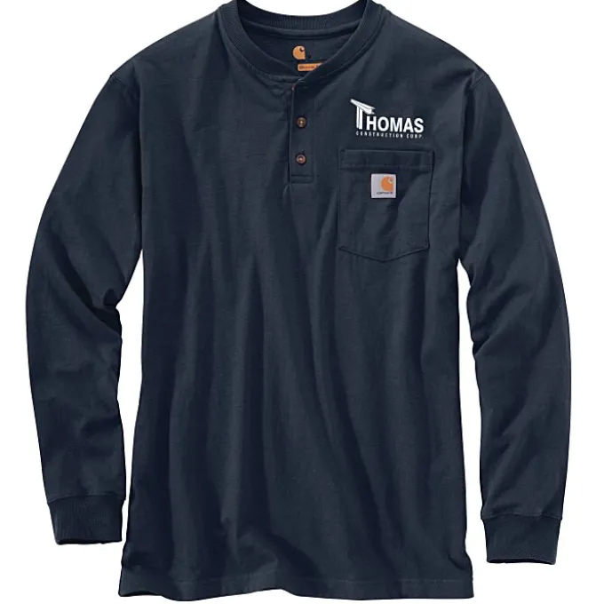 Carhartt Long Sleeve Henley Shirt - Screen
