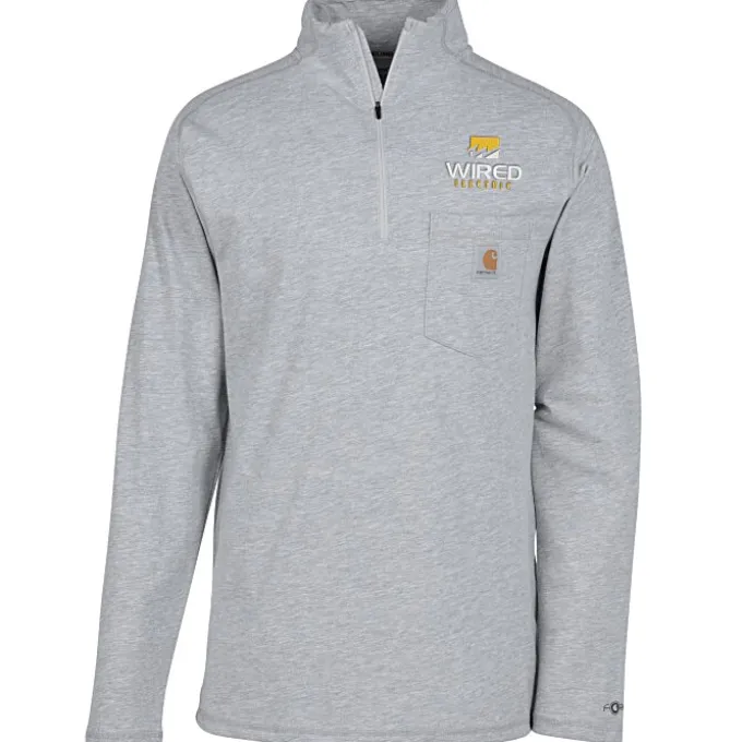 Carhartt Midweight 1/4-Zip Long Sleeve T-Shirt