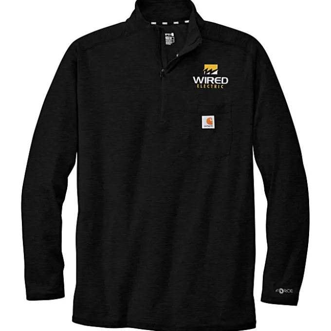 Carhartt Midweight 1/4-Zip Long Sleeve T-Shirt