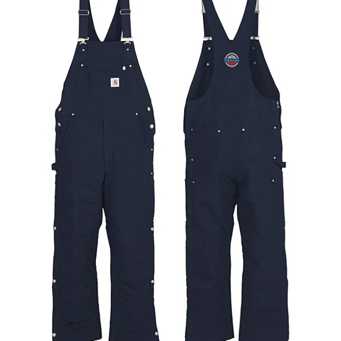 Carhartt Quilt Lined Firm Duck Bib Overalls
