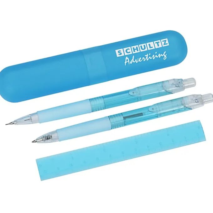 Caribbean Pen and Mechanical Pencil Set with Ruler