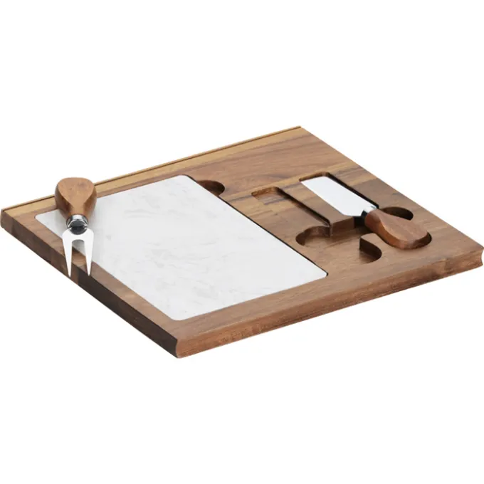 Carson 4-Piece Acacia Wood Cheese Set