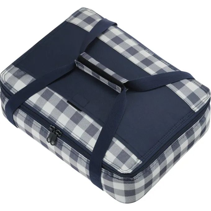 Casserole Keeper - Navy Plaid