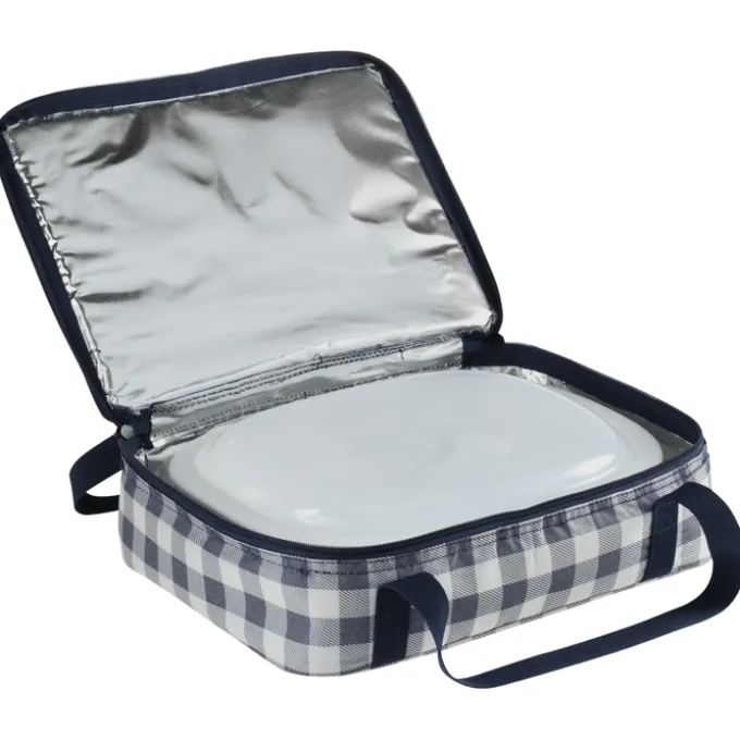 Casserole Keeper - Navy Plaid