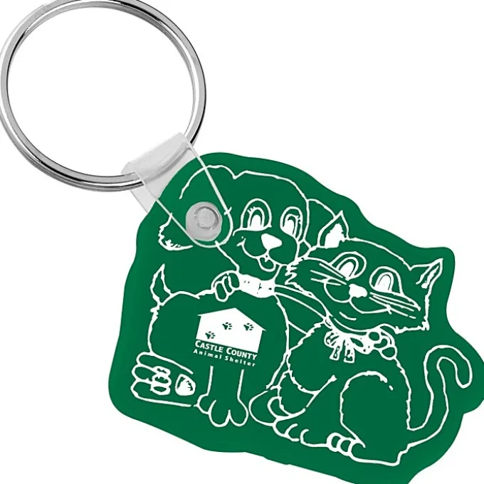 Cats & Dogs Soft Keychain - Opaque