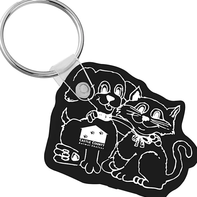 Cats & Dogs Soft Keychain - Opaque