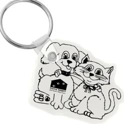 Cats & Dogs Soft Keychain - Opaque