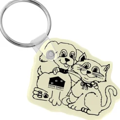Cats & Dogs Soft Keychain - Opaque
