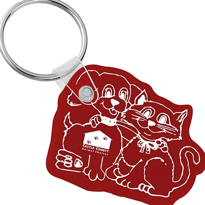 Cats & Dogs Soft Keychain - Opaque