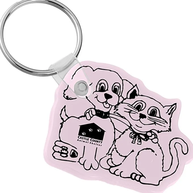 Cats & Dogs Soft Keychain - Opaque